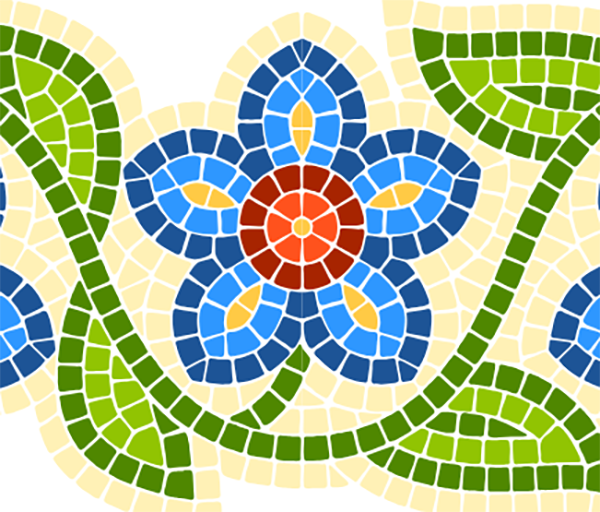 mosaic flower